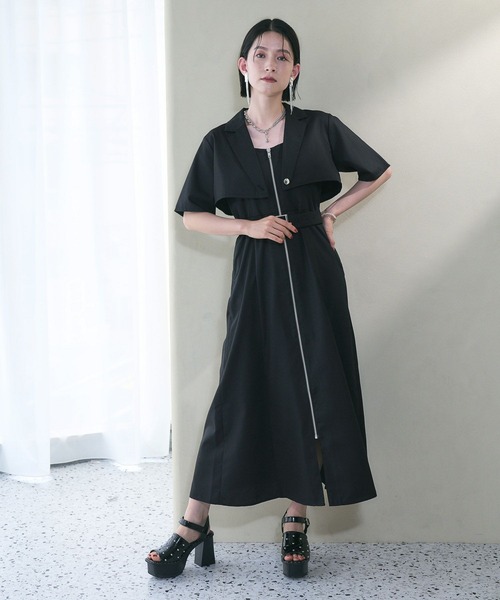 「HARE」 コンビワンピース FREE ブルー レディース_画像3