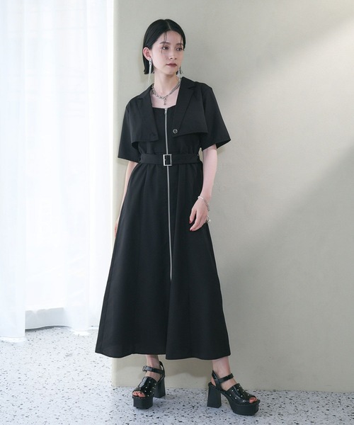 「HARE」 コンビワンピース FREE ブルー レディース_画像5