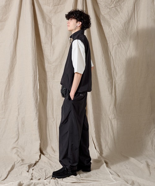 「WETTEMPT」 ナイロンベスト MEDIUM ネイビー メンズ_画像6