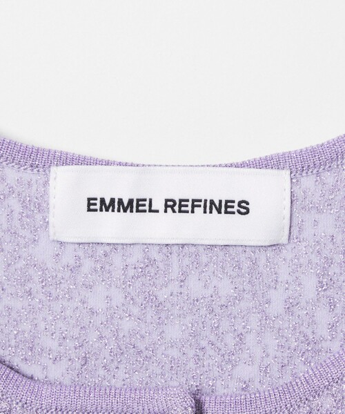 ニット セーター 「EMMEL REFINES」EMジャガード パフスリーブ プルオーバー ＆ カーディガン レディースの画像