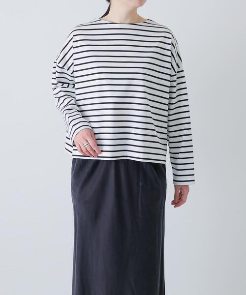 かぐれ tシャツ クロップドボーダーカットソー レディース : ZOZOTOWN