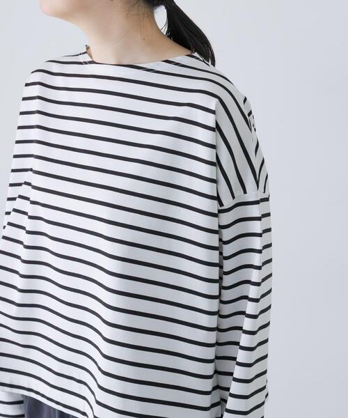 かぐれ tシャツ クロップドボーダーカットソー レディース : ZOZOTOWN