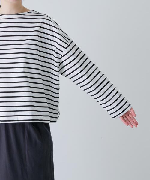 かぐれ tシャツ クロップドボーダーカットソー レディース : ZOZOTOWN