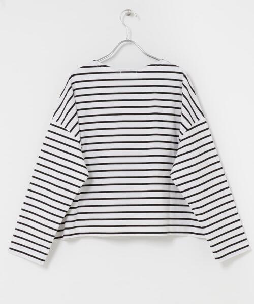 かぐれ tシャツ クロップドボーダーカットソー レディース : ZOZOTOWN