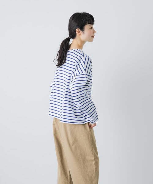 かぐれ tシャツ クロップドボーダーカットソー レディース : ZOZOTOWN