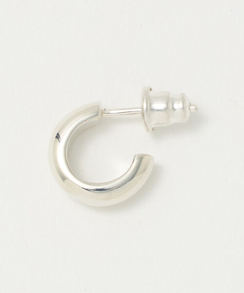 GARNI シルバー フープピアス 片耳 GARNI - 【片耳用】 クロッケリー チップピアス / Crockery Chip