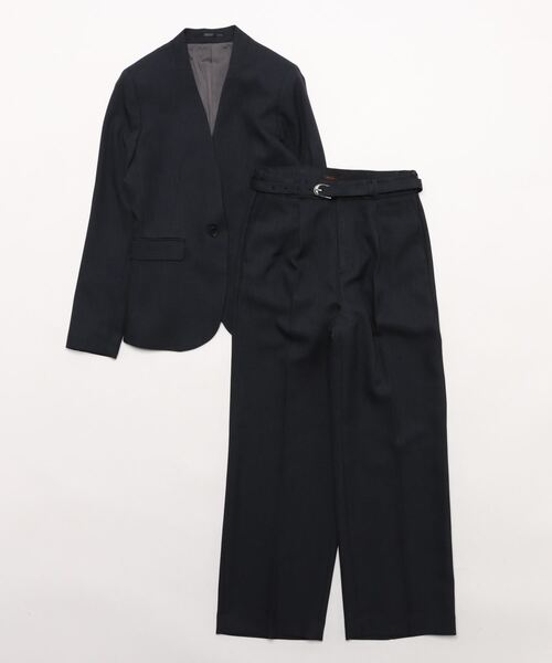 「m.f.editorial」 パンツスーツ MEDIUM ブルー レディースの画像