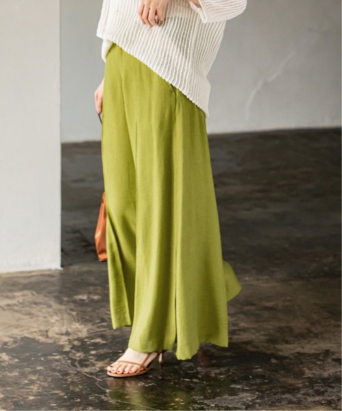 「NOBLE」 パンツ 34 ネイビー レディース_画像4