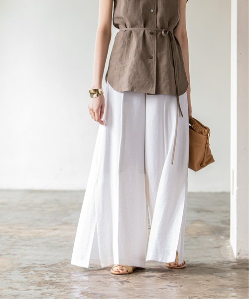 「NOBLE」 パンツ 34 ネイビー レディース_画像5