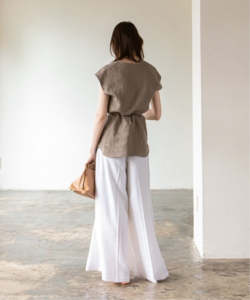 「NOBLE」 パンツ 34 ネイビー レディース_画像7