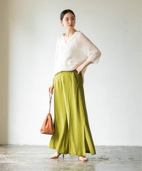 「NOBLE」 パンツ 34 ネイビー レディース_画像9