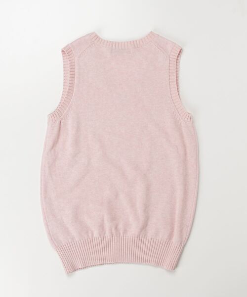 「EASTBOY」 「KIDS」ニットベスト 9号 スモークピンク キッズ_画像2