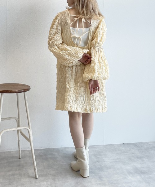 「w closet」 長袖ワンピース FREE アイボリー レディース_画像8