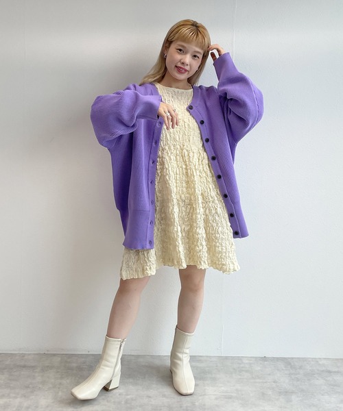 「w closet」 長袖ワンピース FREE アイボリー レディース_画像9