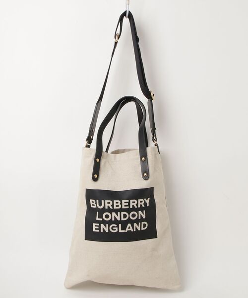 BURBERRY ベージュ 2wayトートバッグ BURBERRY」 2WAYバッグ - ベージュ レディース【公式通販】