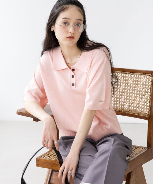 RAGEBLUE（レイジブルー） ポロシャツ ポロ 「Bloomy Yarn Knit