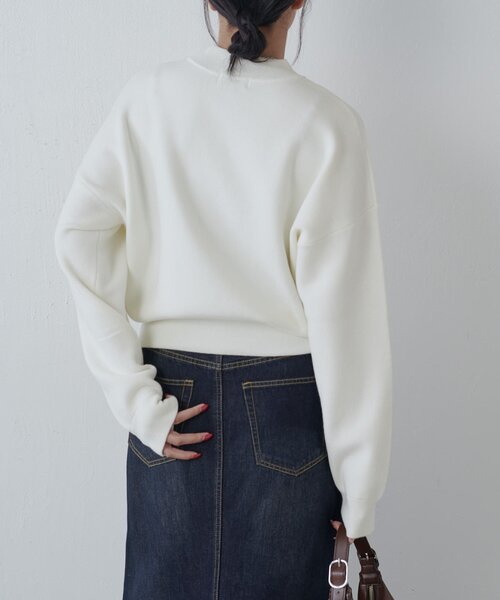 「Lui's」 長袖ニット FREE グレー レディース_画像3
