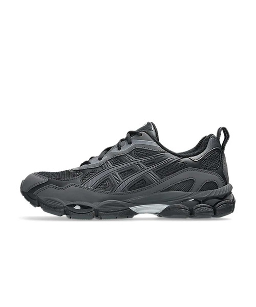 「ASICS」 ローカットスニーカー 24cm ブラック レディースの画像