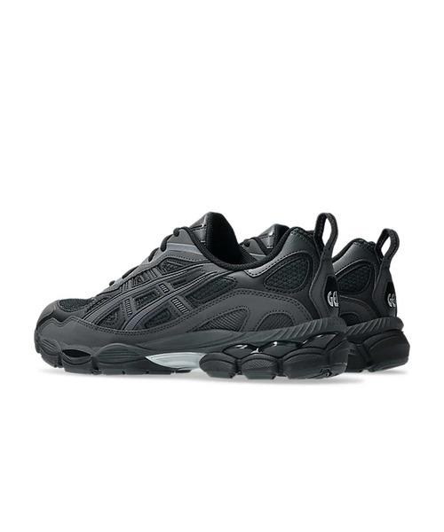 「ASICS」 ローカットスニーカー 24cm ブラック レディースの画像