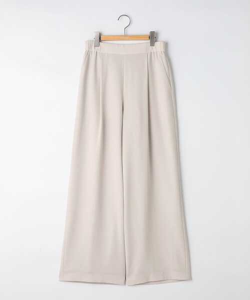 uvカット ワイドパンツ パンツ 「セットアップ対応」ウォッシャブルエアリージョーゼットイージーワイドパンツ レディースの画像