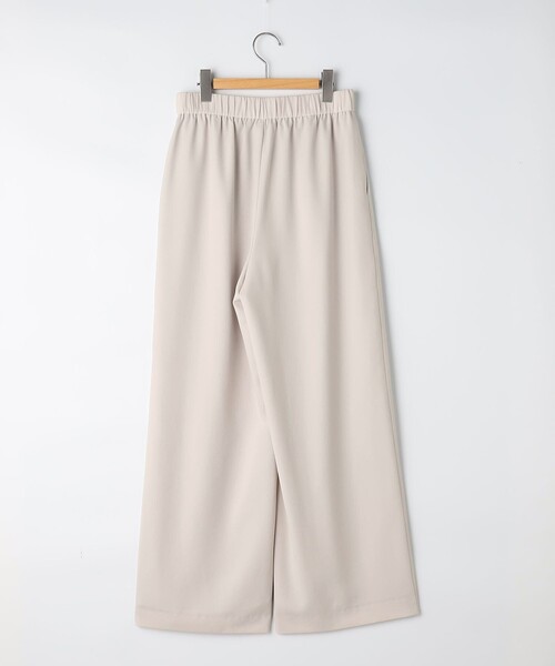 uvカット ワイドパンツ パンツ 「セットアップ対応」ウォッシャブルエアリージョーゼットイージーワイドパンツ レディースの画像