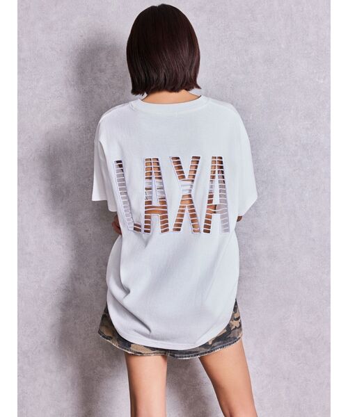 GYDA（ジェイダ） tシャツ LAXAメッシュBIG Tシャツ レディース