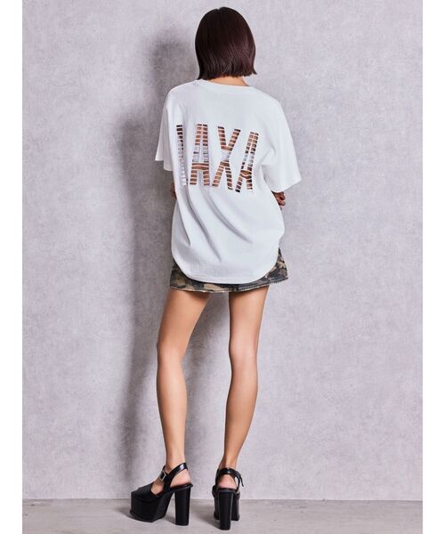 GYDA（ジェイダ） tシャツ LAXAメッシュBIG Tシャツ レディース