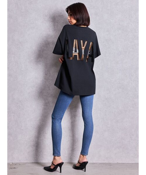 GYDA（ジェイダ） tシャツ 半袖 LAXAメッシュBIG Tシャツ レディース