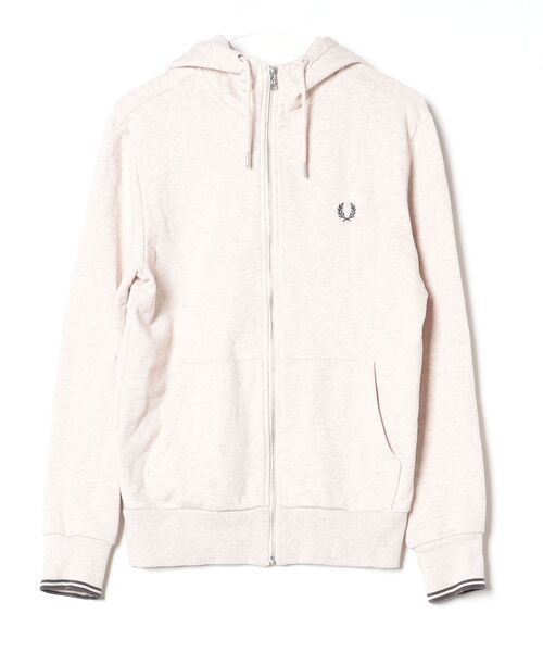 FRED PERRY（フレッドペリー） ジップアップパーカー S ホワイト系