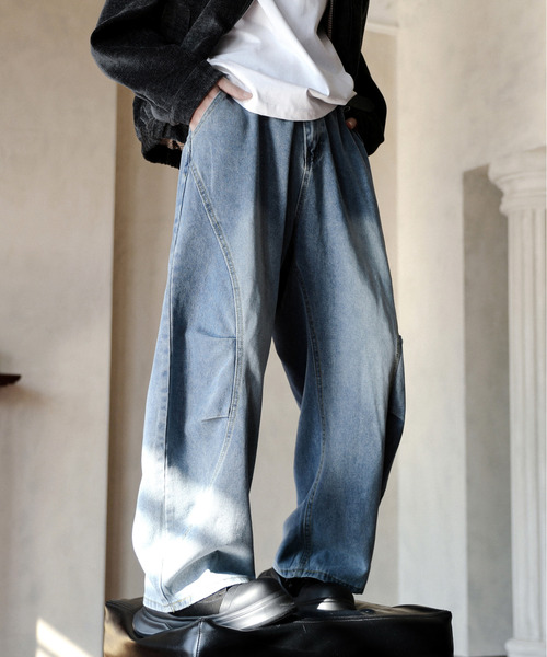 「neos」 デニムパンツ MEDIUM ネイビー メンズ_画像9