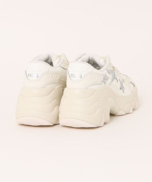 「PUMA」 ローカットスニーカー 22.5cm アイボリー レディース_画像2