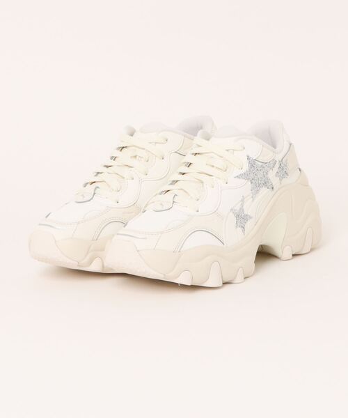 「PUMA」 ローカットスニーカー 22.5cm アイボリー レディース_画像4