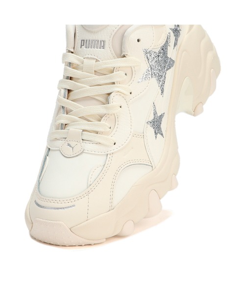 「PUMA」 ローカットスニーカー 22.5cm アイボリー レディース_画像5