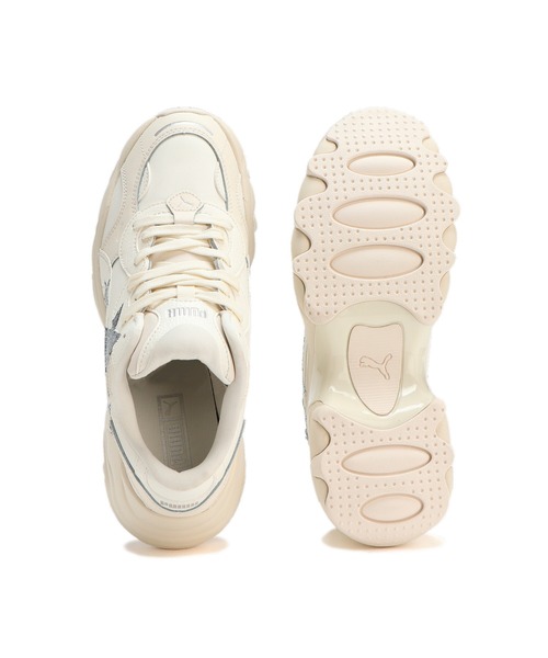「PUMA」 ローカットスニーカー 22.5cm アイボリー レディース_画像8