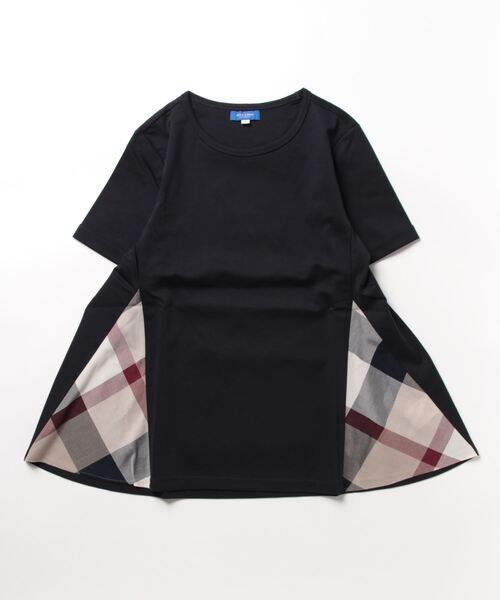 「BLUE LABEL CRESTBRIDGE」 半袖カットソー 38 ブルー レディース_画像2