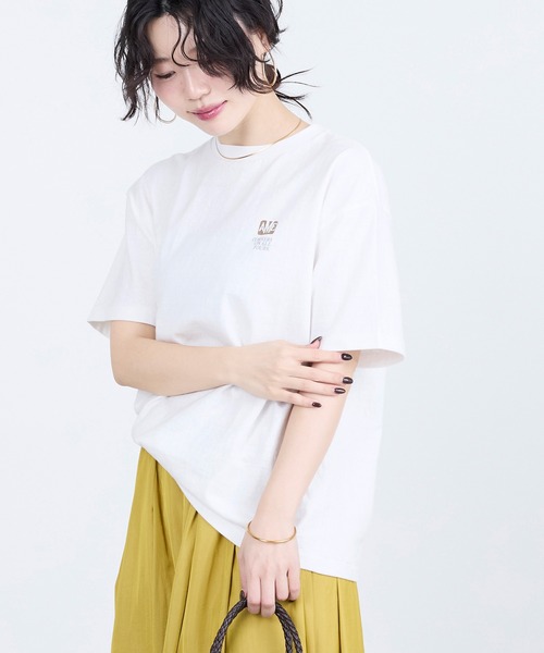 AMERICANA（アメリカーナ） tシャツ 「AMERICANA」別注-ラフィー丸胴