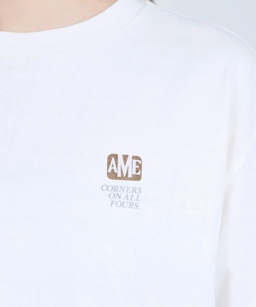 AMERICANA（アメリカーナ） tシャツ 「AMERICANA」別注-ラフィー丸胴