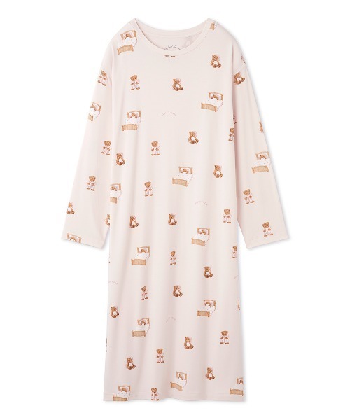 gelato pique（ジェラートピケ） 長袖ワンピース ONE SIZE ピンク
