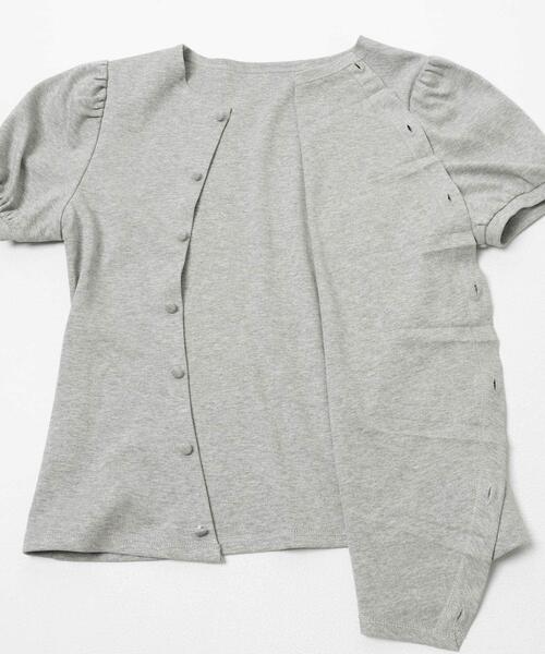 tシャツ アシメトリーデザインカットソー レディースの画像