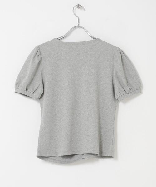 tシャツ アシメトリーデザインカットソー レディースの画像