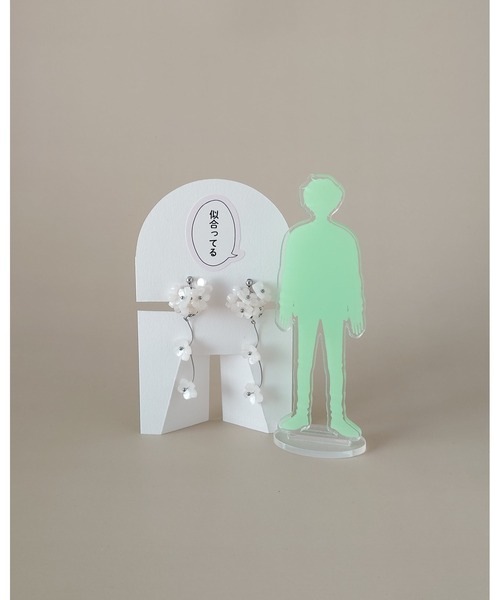 イヤリング 「推しに愛されるアクセサリー」こぼれる小花の2wayイヤリング（サージカルステンレス）(MA) レディース メンズ_8
