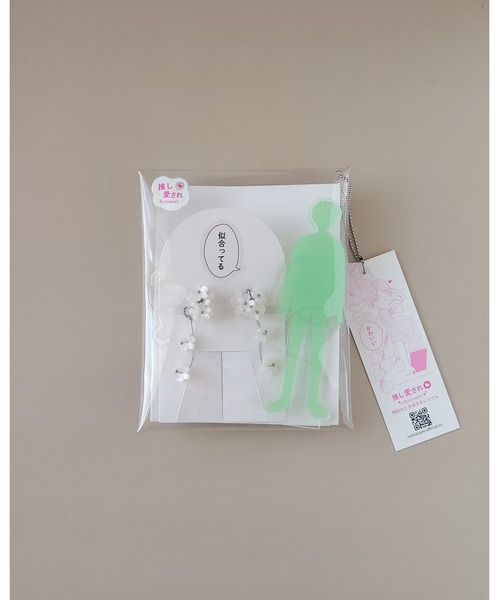 イヤリング 「推しに愛されるアクセサリー」こぼれる小花の2wayイヤリング（サージカルステンレス）(MA) レディース メンズ_10