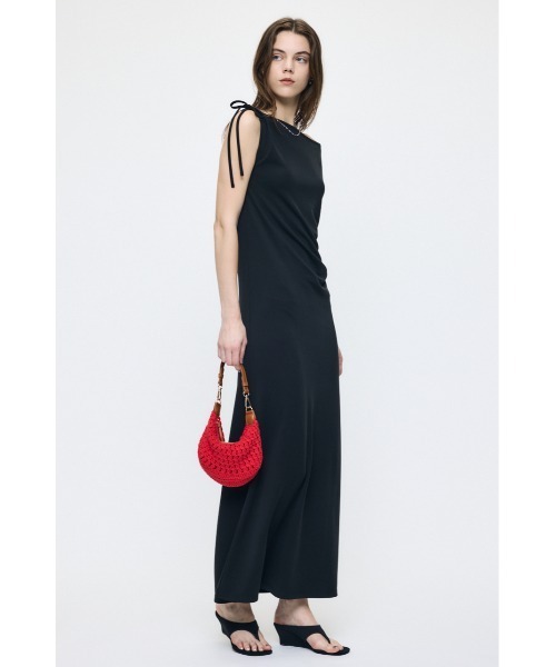 MOUSSY（マウジー） ワンピース ASSYMMETRY NECK JERSEY ドレス