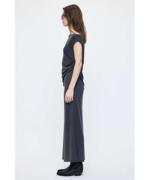 MOUSSY（マウジー） ワンピース ASSYMMETRY NECK JERSEY ドレス