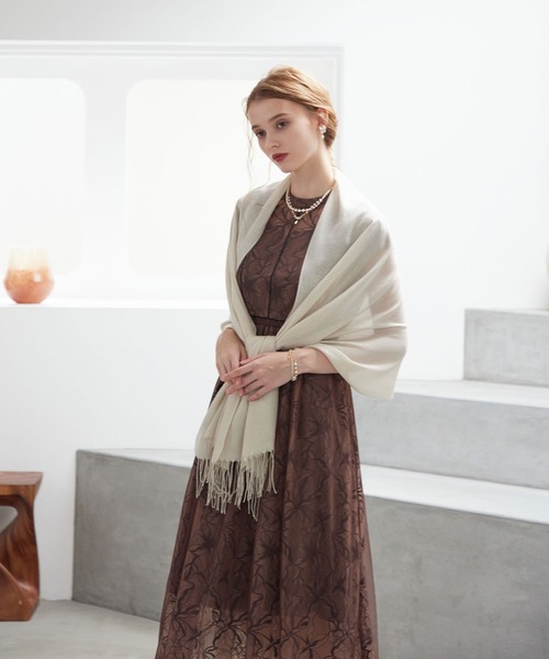 「Dorry Doll」 半袖ワンピース M ベージュ レディース_画像8