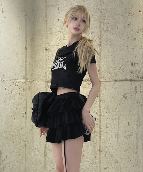 Darich IDOL きらきらストーン半袖Tシャツ 黒 未使用タグ付き Darich