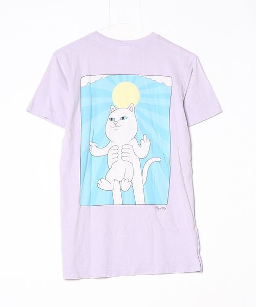「RIPNDIP」 半袖Tシャツ S パープル レディース_画像2