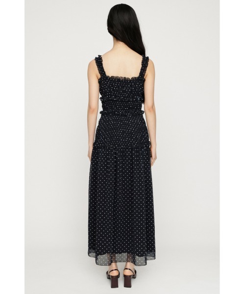 ワンピース SHIRRING FRILL DRESS シャーリングフリルドレス 夏服 秋服