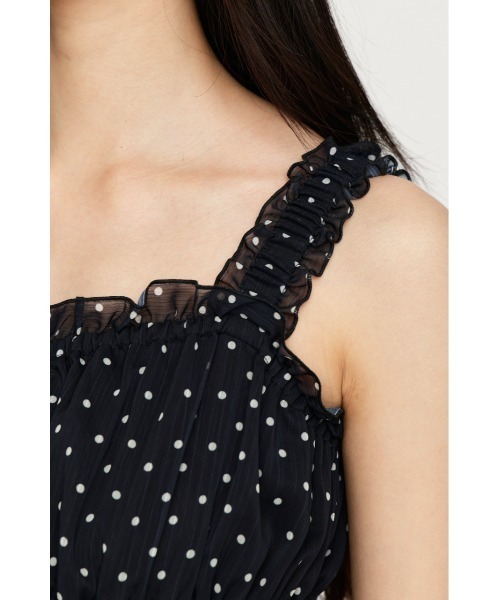 ワンピース SHIRRING FRILL DRESS シャーリングフリルドレス 夏服 秋服