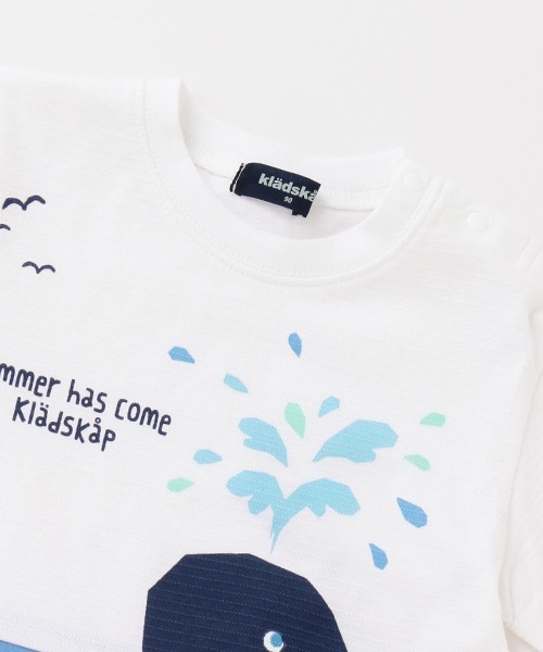 「kladskap」 「KIDS」半袖カットソー 110cm オフホワイト キッズ_画像3